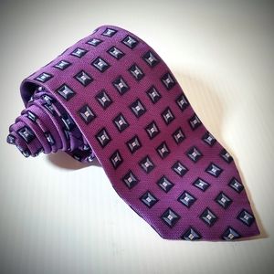Jos A Bank signature purple neck tie 62" XL